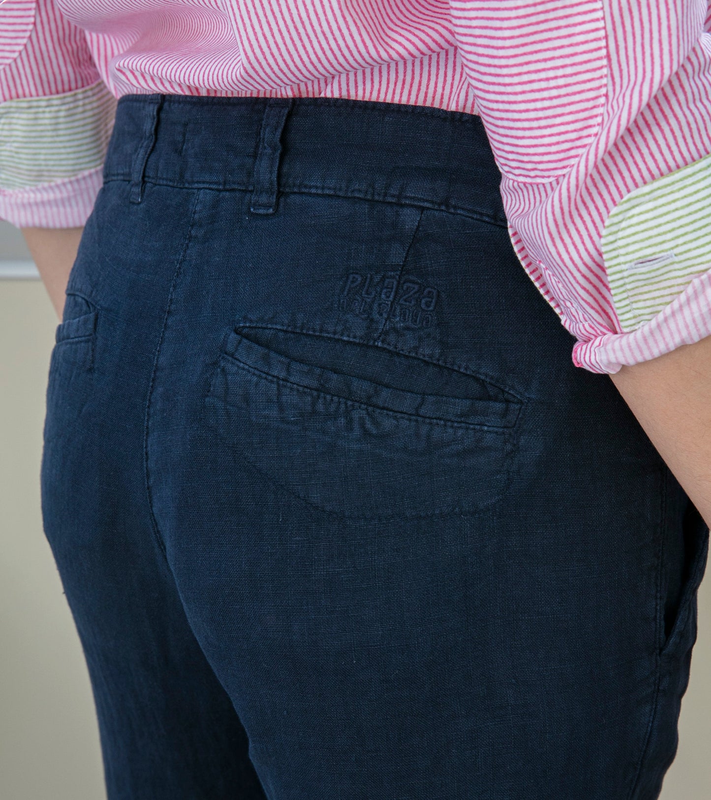 Pantalon Cassis Dark Blue en lin