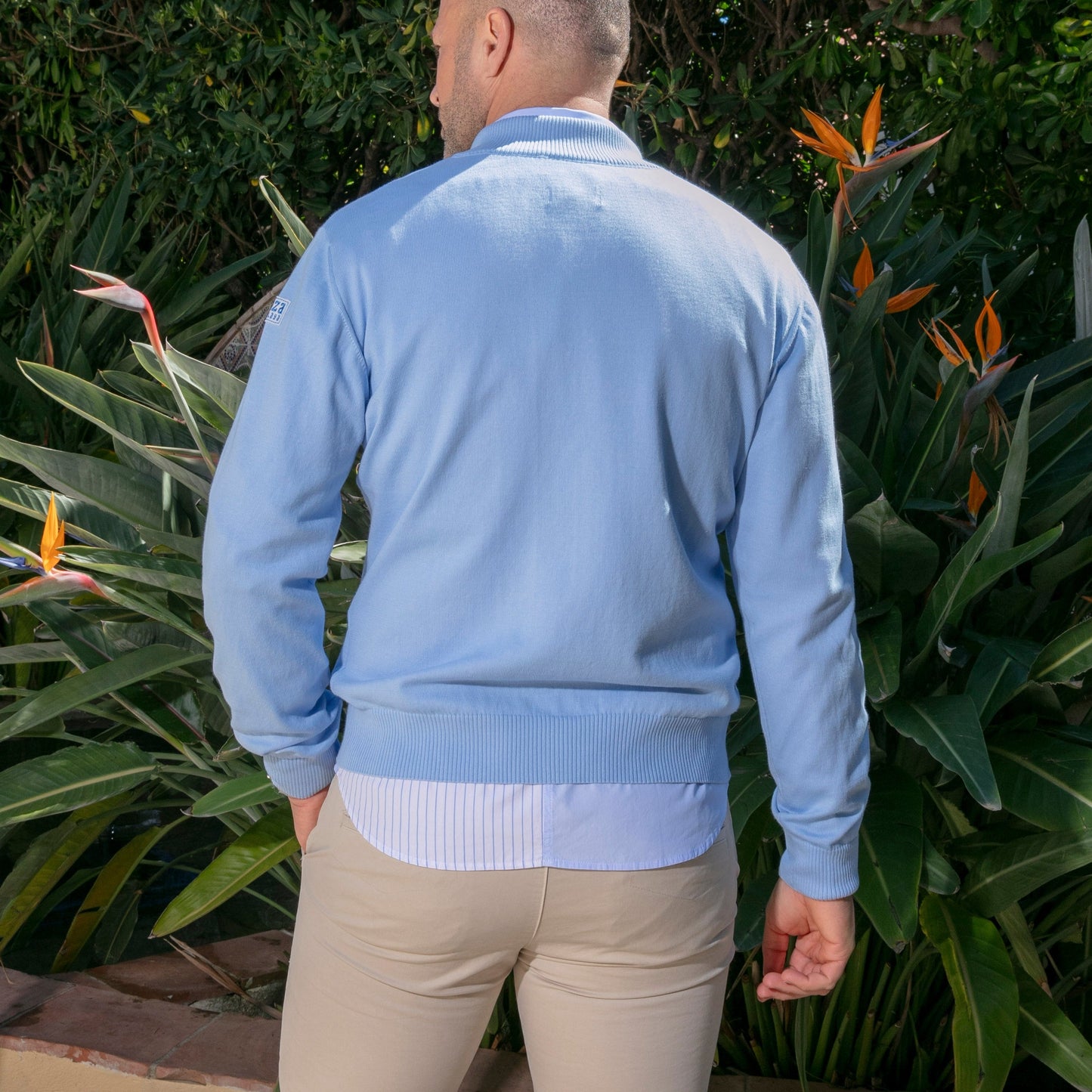 Gilet Cap Ferrat Light Blue en coton