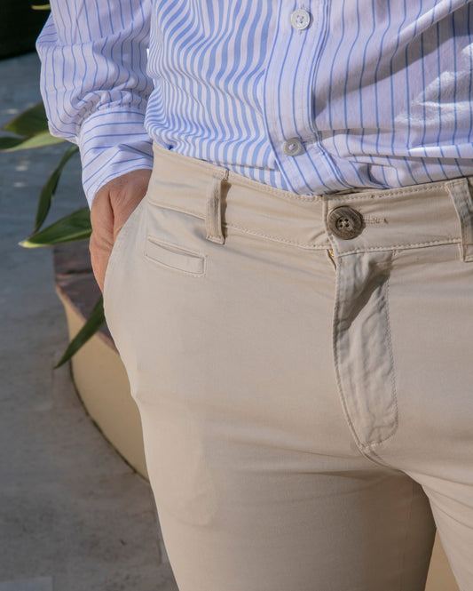 Pantalon St. Malo Sand en coton