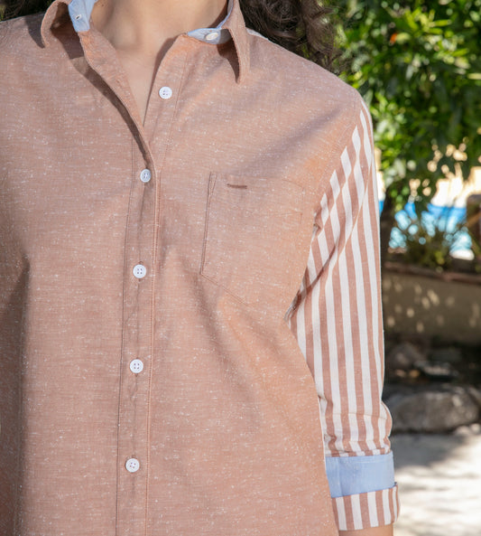 Chemisier Arcachon Sand en coton