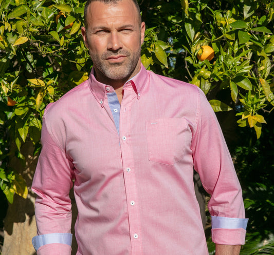 Chemise Riviera Strawberry en coton Oxford