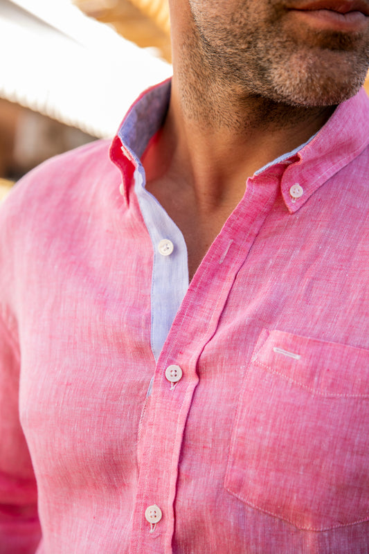 Chemise Riviera Pink en lin
