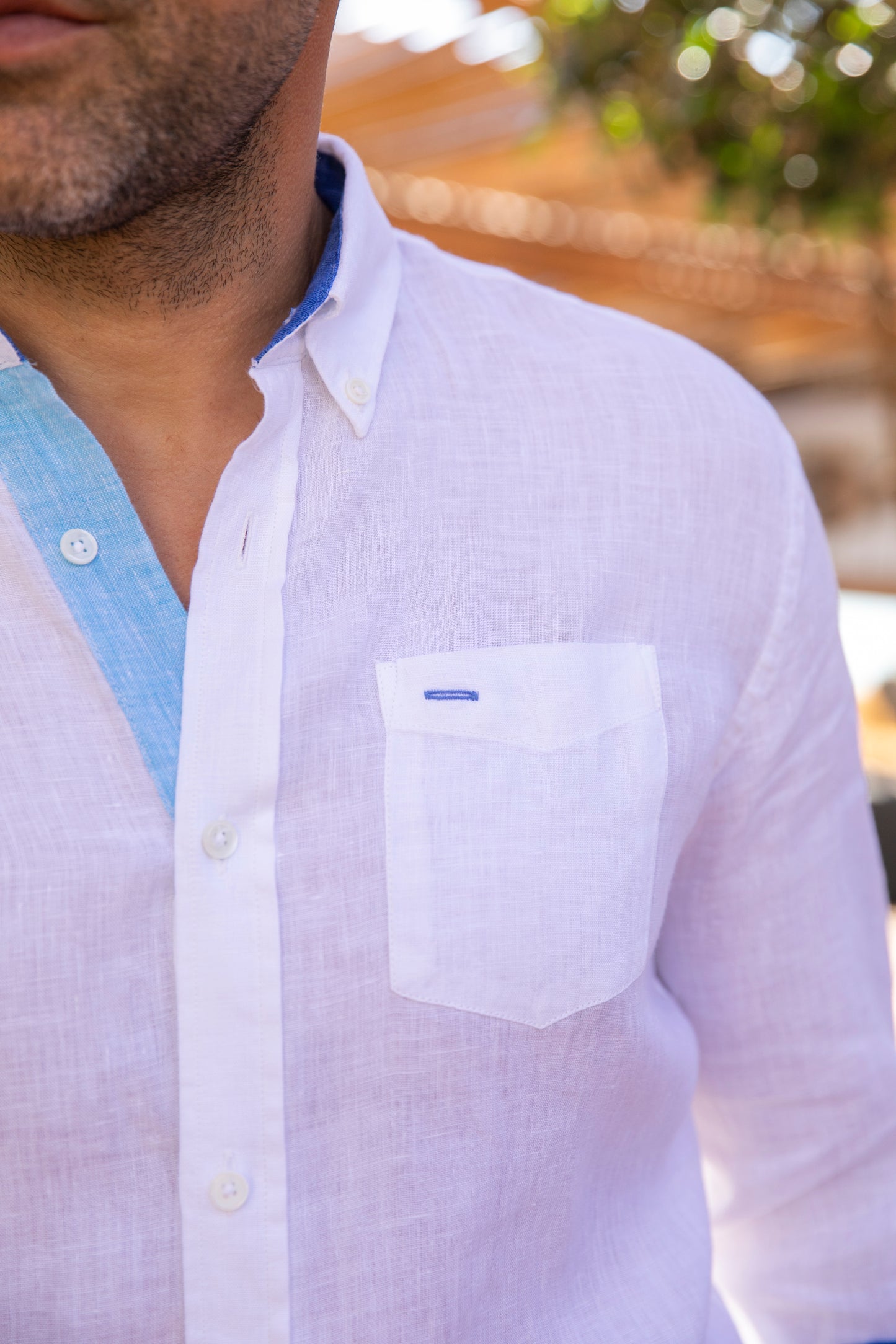 Chemise Riviera White en lin