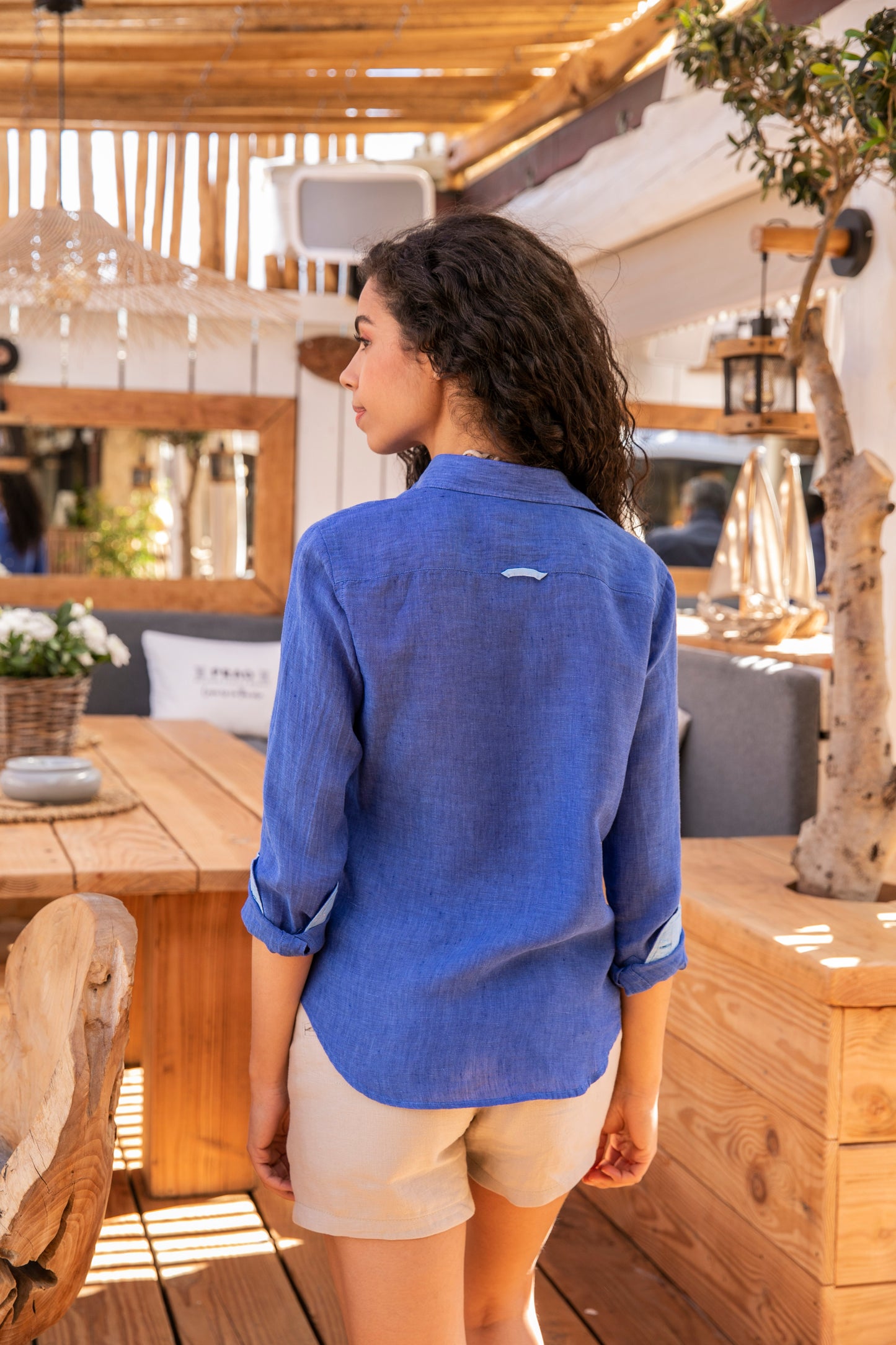 Chemisier Riviera Indigo en lin