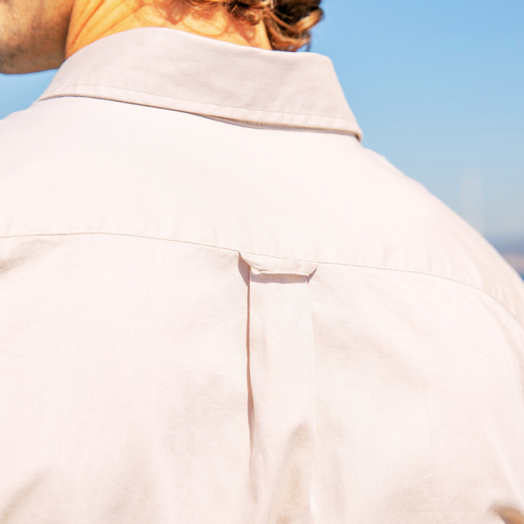 Houlgate Blue shirt in end-on-end cotton