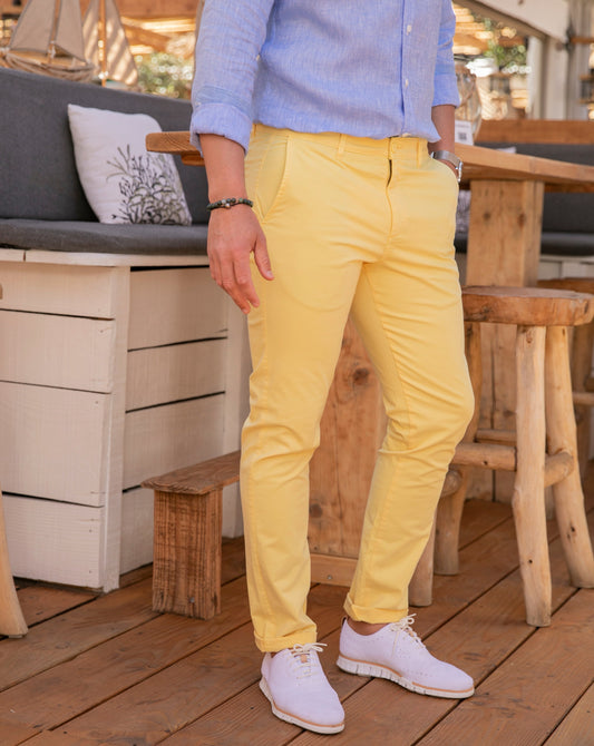Pantalon St. Tropez Yellow en coton