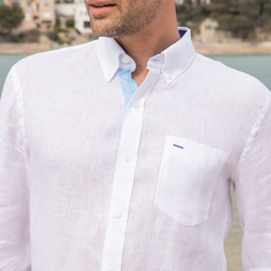 Chemise Riviera White en lin