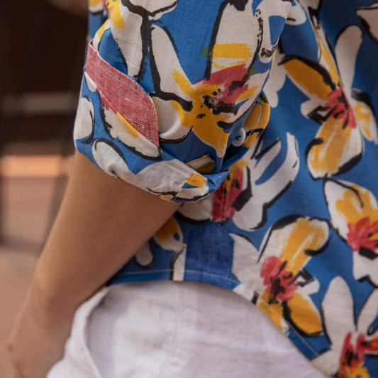 Chemisier Riviera Hawaï en coton