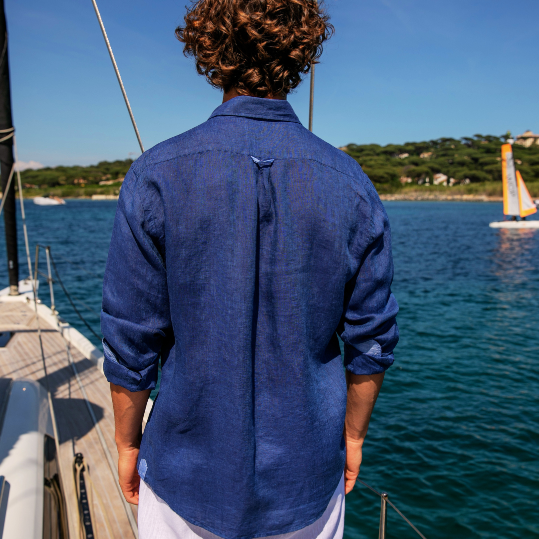 Riviera Azur linen shirt