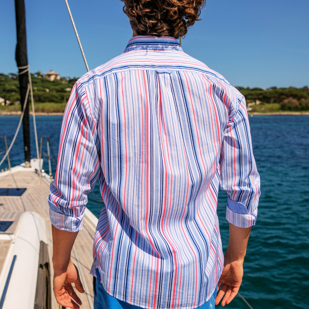 Riviera Strawberry Oxford Cotton Shirt