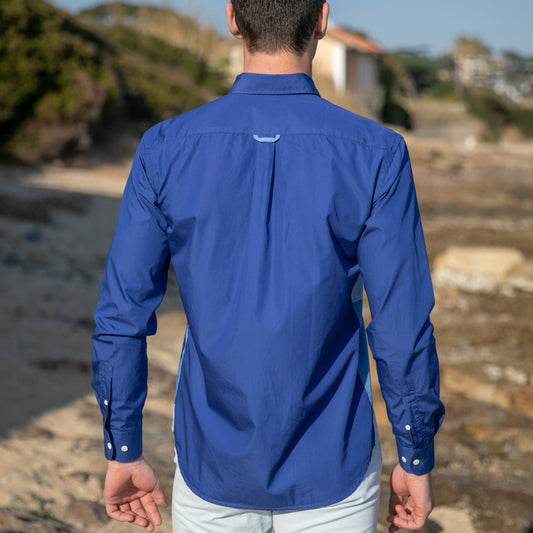 Chemise Maldives Navy en coton
