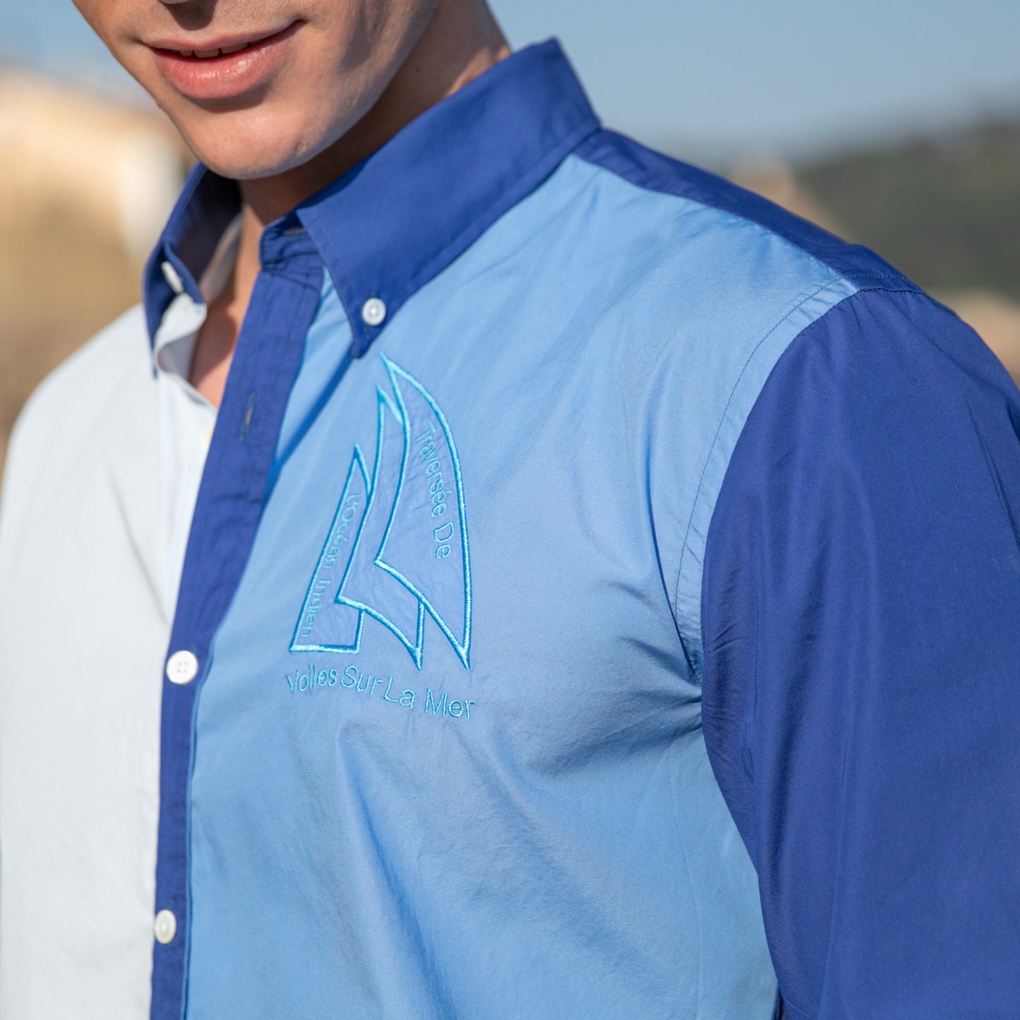 Chemise Maldives Navy en coton