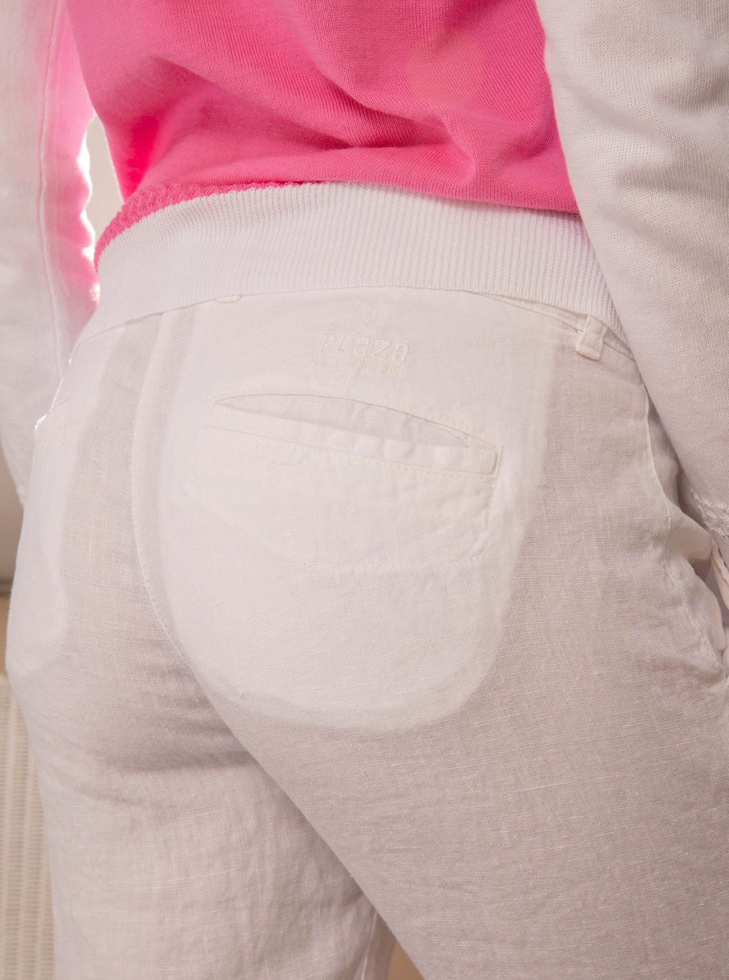 Pantalon Cassis White en lin