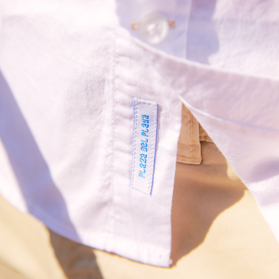 Houlgate Blue shirt in end-on-end cotton