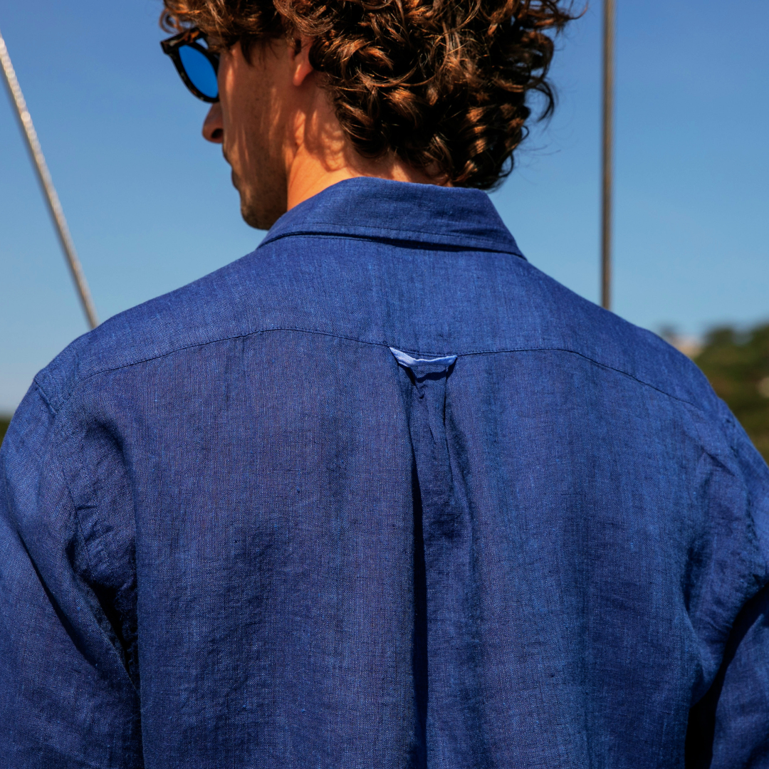 Riviera Azur linen shirt