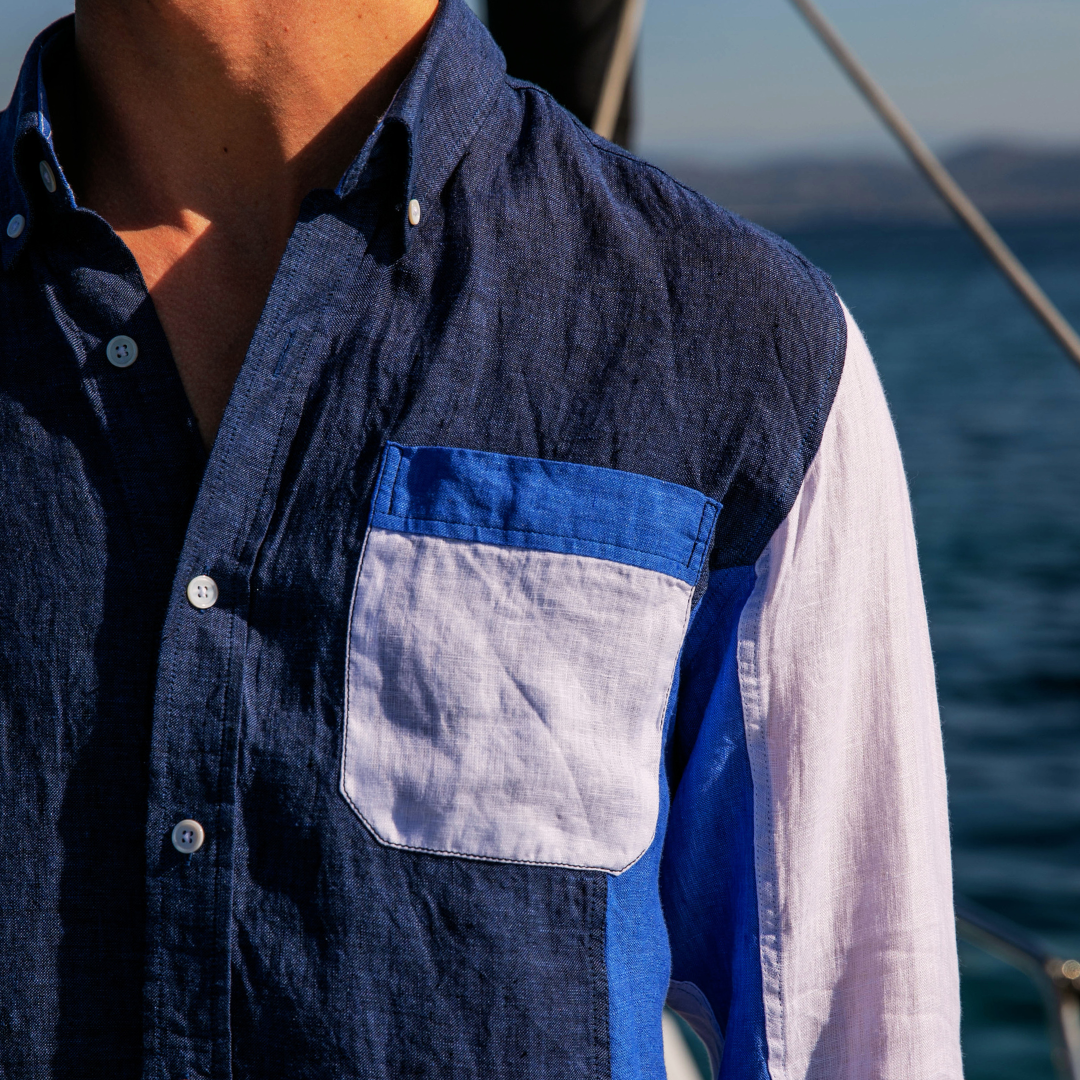 Chemise Marigot Navy en lin
