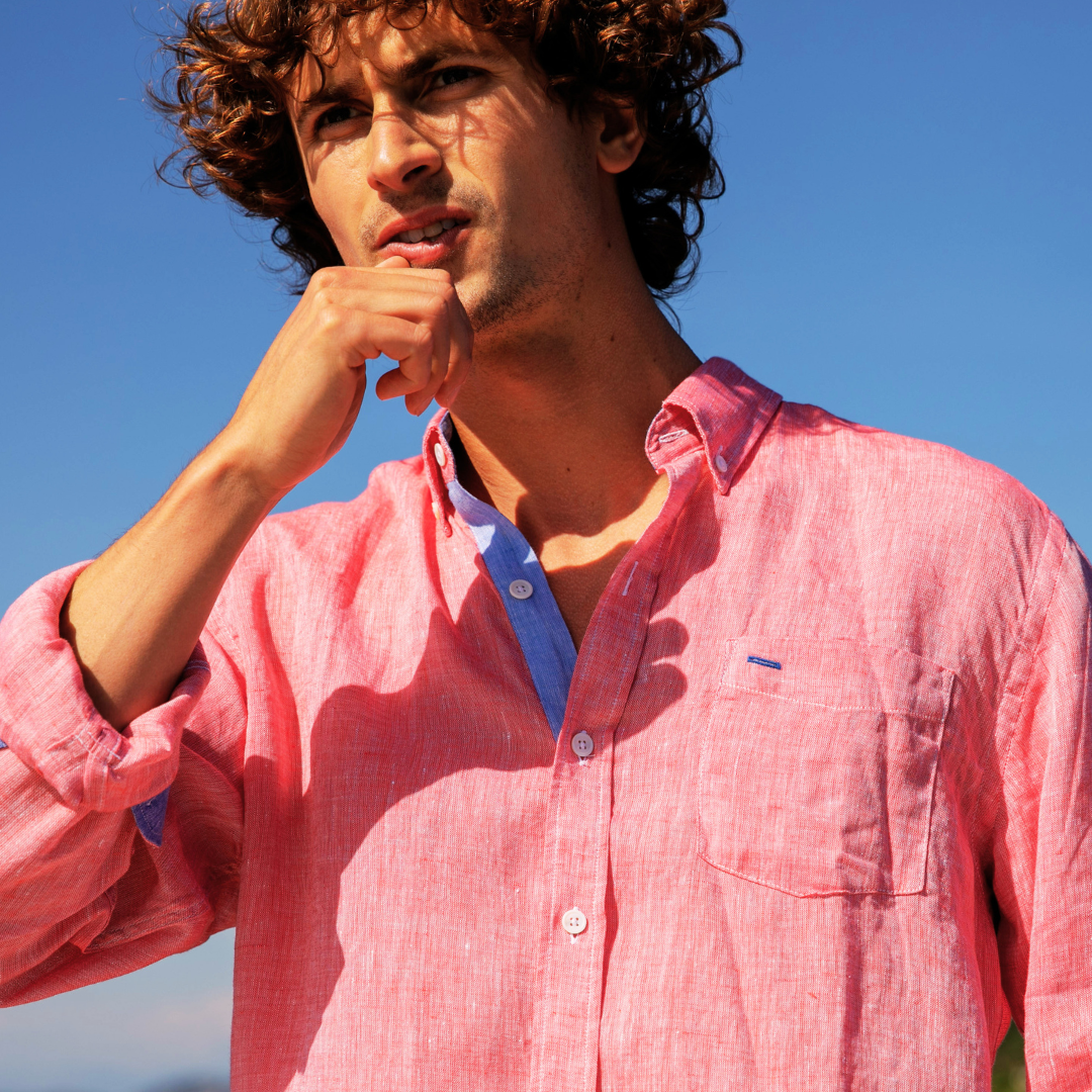 Riviera Azur linen shirt