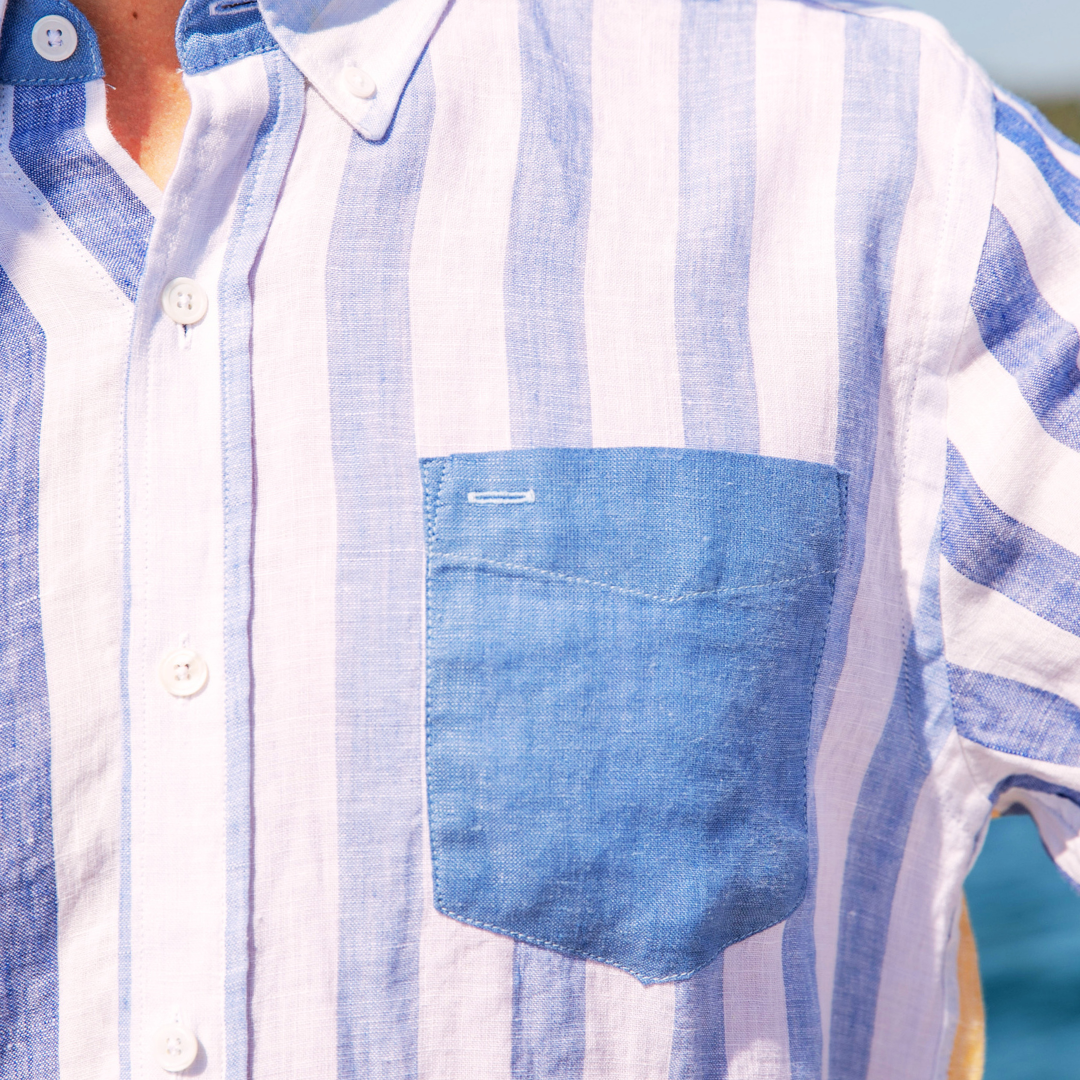 Chemise Malibu Multistripes en lin