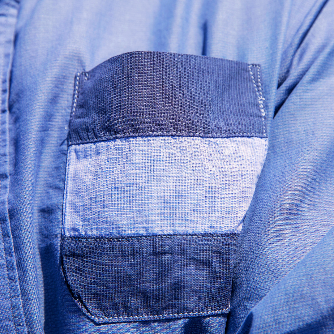 Chemise Mahé Blue en coton