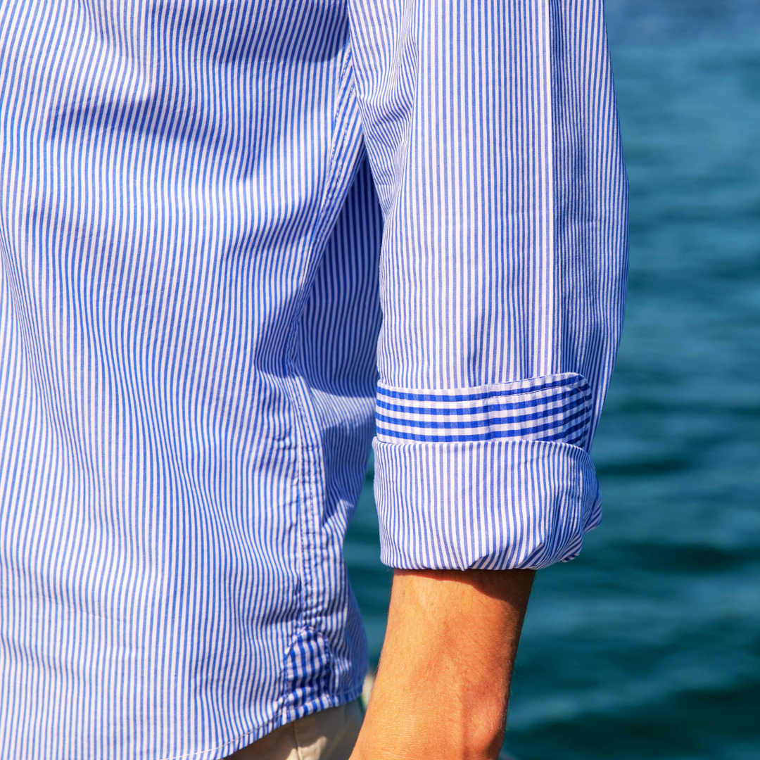 Chemise Houlgate Royal Blue en coton