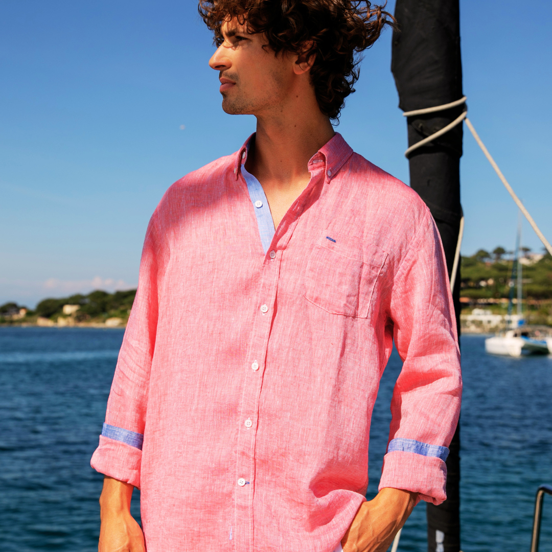 Riviera Azur linen shirt