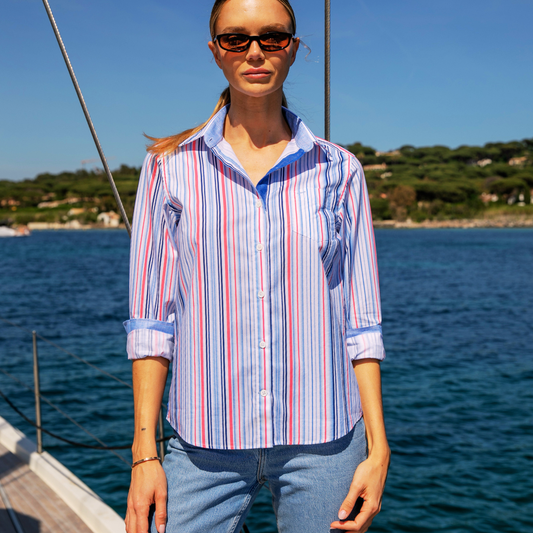 Riviera Strawberry Oxford Cotton Shirt