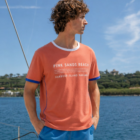 T-shirt Bahamas Living Coral en coton bio