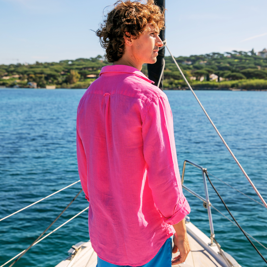 Riviera Azur linen shirt